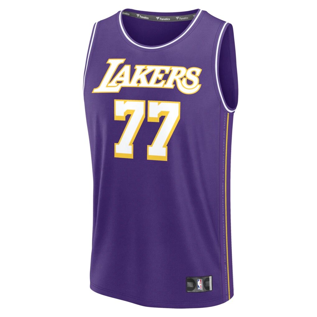 Luka Dončić Los Angeles Lakers Fashion7 Fast Break Jersey - Statement Edition