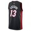 Bam Adebayo Miami Heat Nike Youth Swingman Jersey - Black - Detail View
