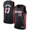 Bam Adebayo Miami Heat Nike Youth Swingman Jersey - Black - Front View