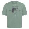 Baltimore Orioles Levelwear Crossway Oversized Luxe Signature Knit T-Shirt - Green - Side View