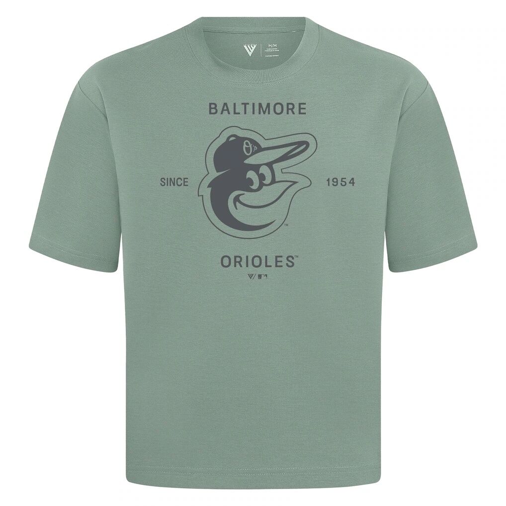 Baltimore Orioles Levelwear Crossway Oversized Luxe Signature Knit T-Shirt