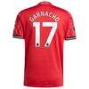 Alejandro Garnacho Manchester United adidas Home 2025/26 Authentic Player Jersey - Red - Detail View