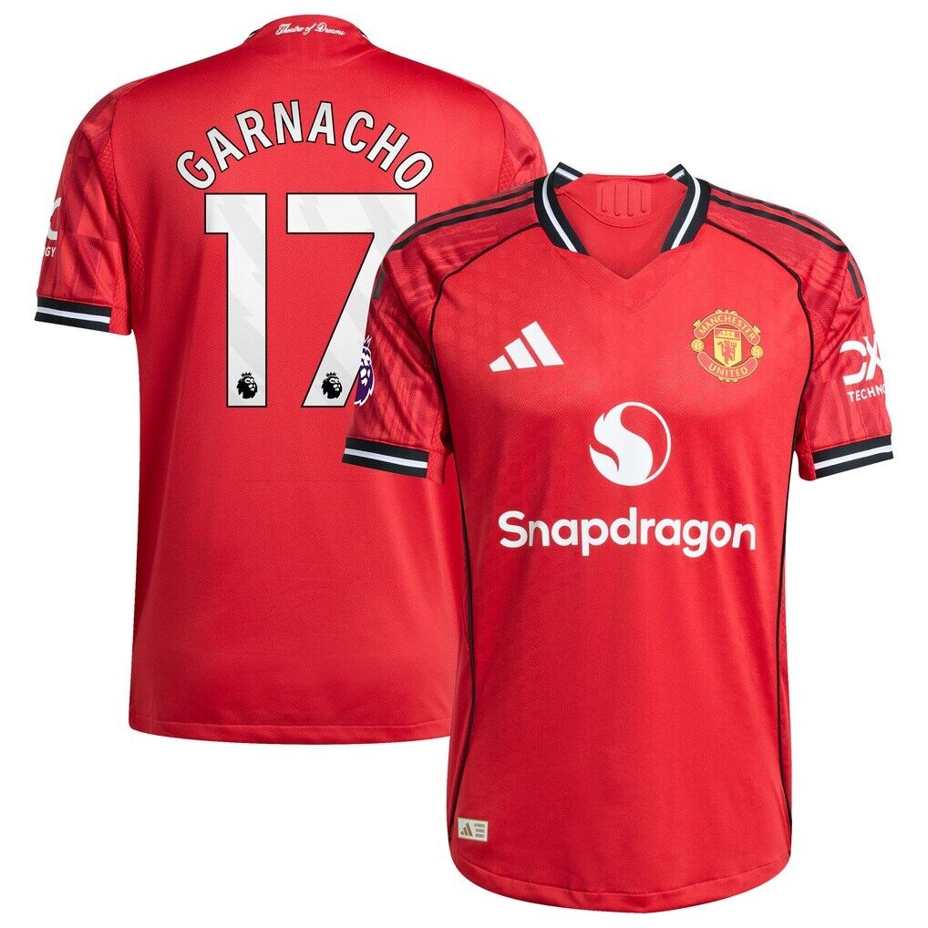Alejandro Garnacho Manchester United adidas Home 2025/26 Authentic Player Jersey