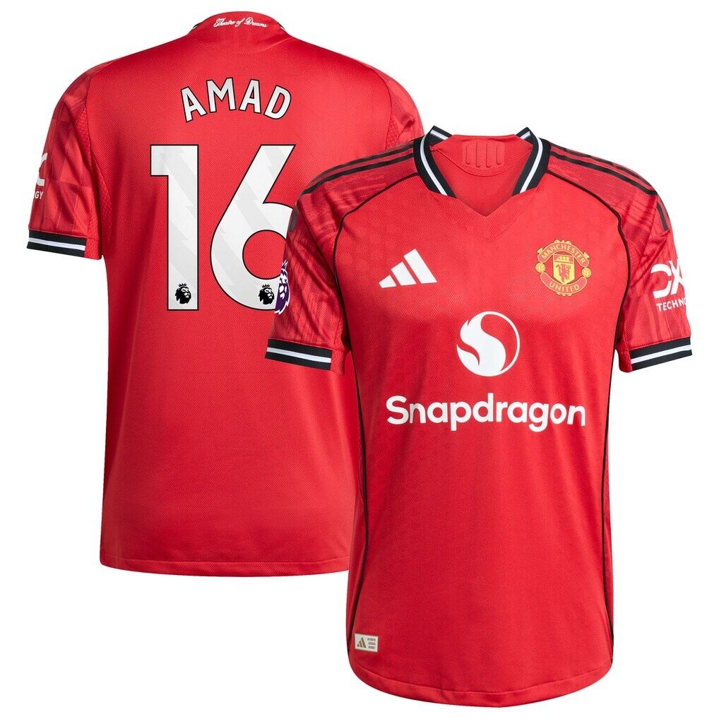 Amad Diallo Manchester United adidas Home 2025/26 Authentic Player Jersey