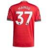 Kobbie Mainoo Manchester United adidas Home 2025/26 Authentic Player Jersey - Red - Detail View