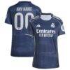 Real Madrid adidas Women's 2025/26 Away Replica Custom Jersey - Blue - Front View