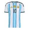 Lionel Messi Argentina National Team adidas 2026 Home On-Field Authentic Jersey - White - Side View