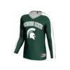 Michigan State Spartans GameDay Greats Unisex Women's Volleyball Lightweight Fashion Jersey - Green - Side View