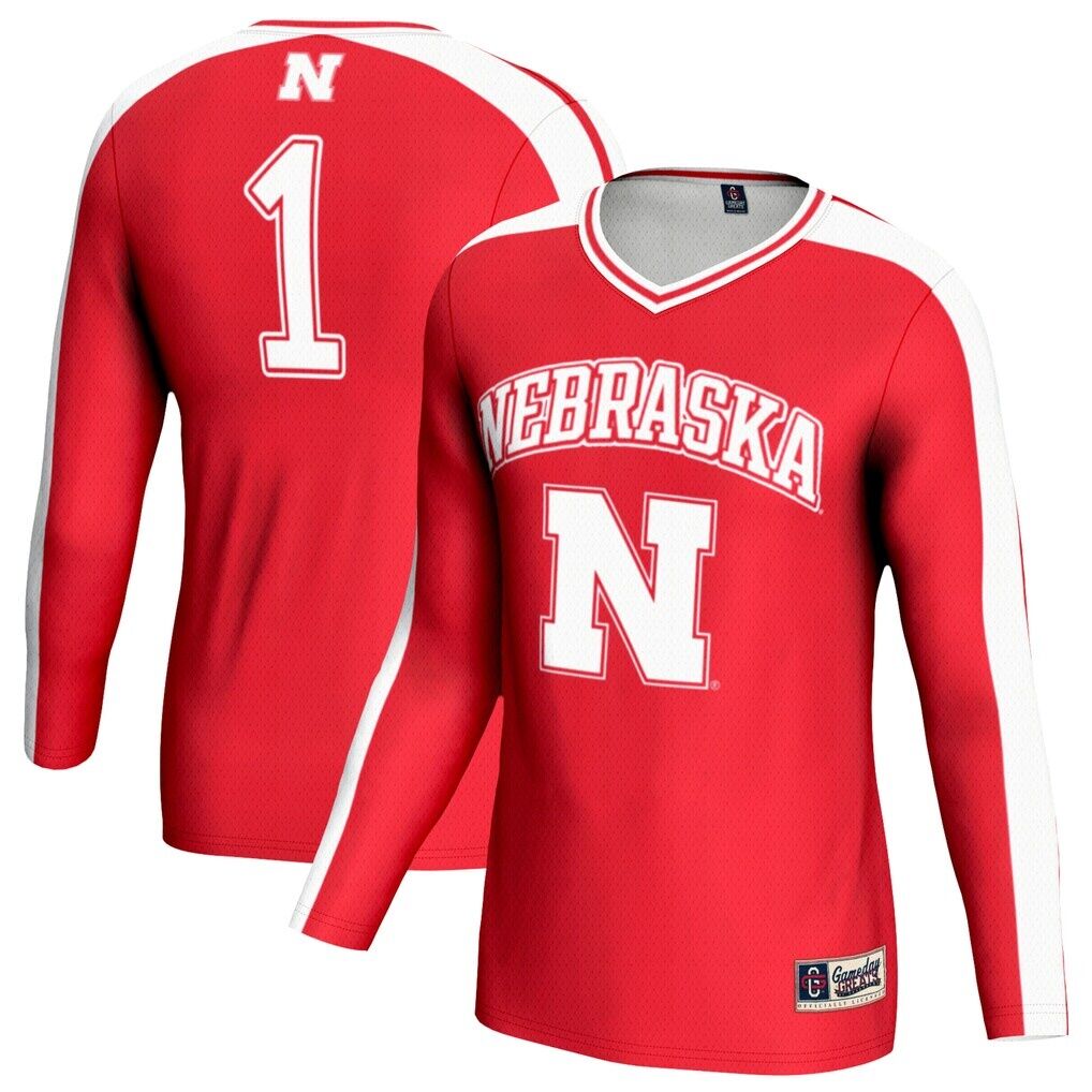 Nebraska Huskers GameDay Greats Youth Women's Volleyball Lightweight Fashion Jersey - Scarlet