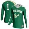South Florida Bulls GameDay Greats Youth Women's Volleyball Lightweight Fashion Jersey - Green - Front View