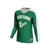 South Florida Bulls GameDay Greats Youth Women's Volleyball Lightweight Fashion Jersey - Green - Side View