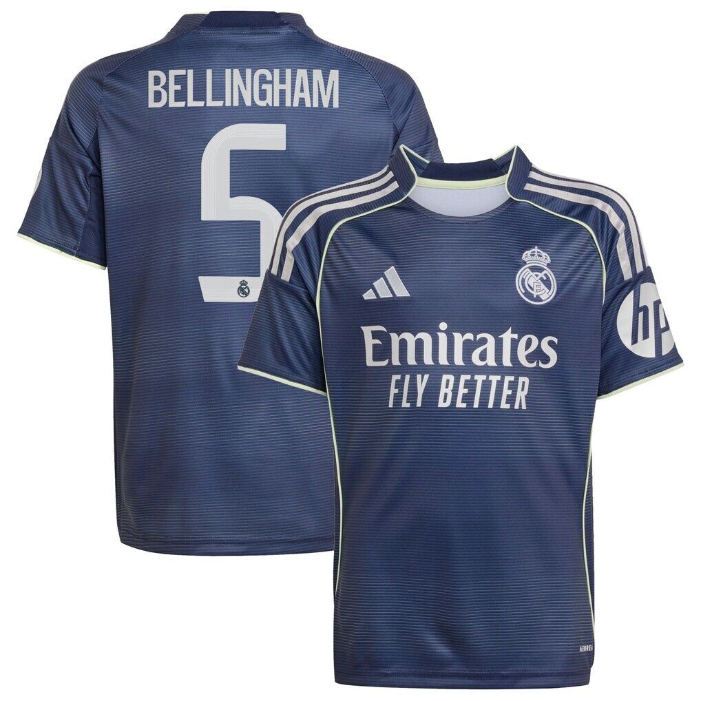 Jude Bellingham Real Madrid adidas Youth 2025/26 Home Replica Jersey