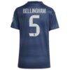 Jude Bellingham Real Madrid adidas Women's 2025/26 Away Replica Player Jersey - Blue - Detail View