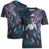 Liverpool adidas 2025/26 Pre-Match Training Jersey - Black - Front View