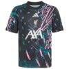 Liverpool adidas Youth 2025/26 Pre-Match Training Jersey - Black - Alt1