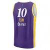Kelsey Plum Los Angeles Sparks Fashion7 Youth Explorer Edition Fast Break Replica Jersey - Purple - Detail View
