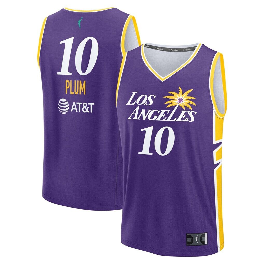 Kelsey Plum Los Angeles Sparks Fashion7 Youth Explorer Edition Fast Break Replica Jersey