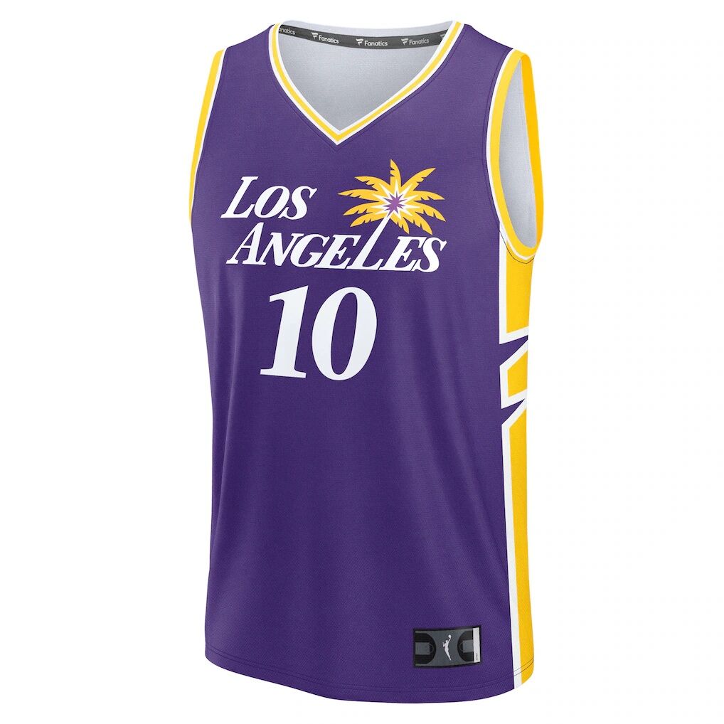 Kelsey Plum Los Angeles Sparks Fashion7 Youth Explorer Edition Fast Break Replica Jersey