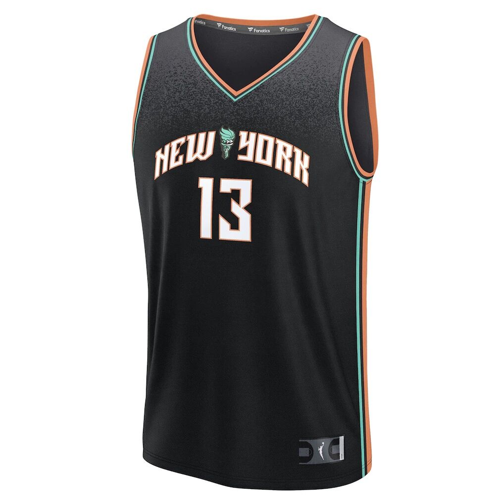 Leonie Fiebich New York Liberty Fashion7 Unisex Explorer Edition Fast Break Replica Jersey