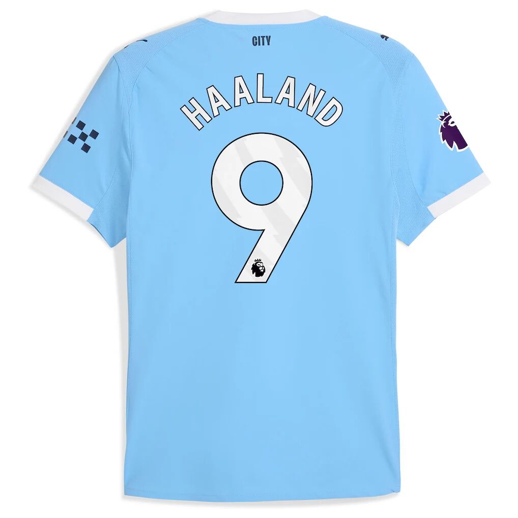 Erling Haaland Manchester City Puma 2025/26 Home Authentic Player Jersey - Sky Blue
