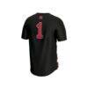 #1 Rutgers Scarlet Knights GameDay Greats Unisex Lightweight Soccer Fashion Jersey - Black - Detail View