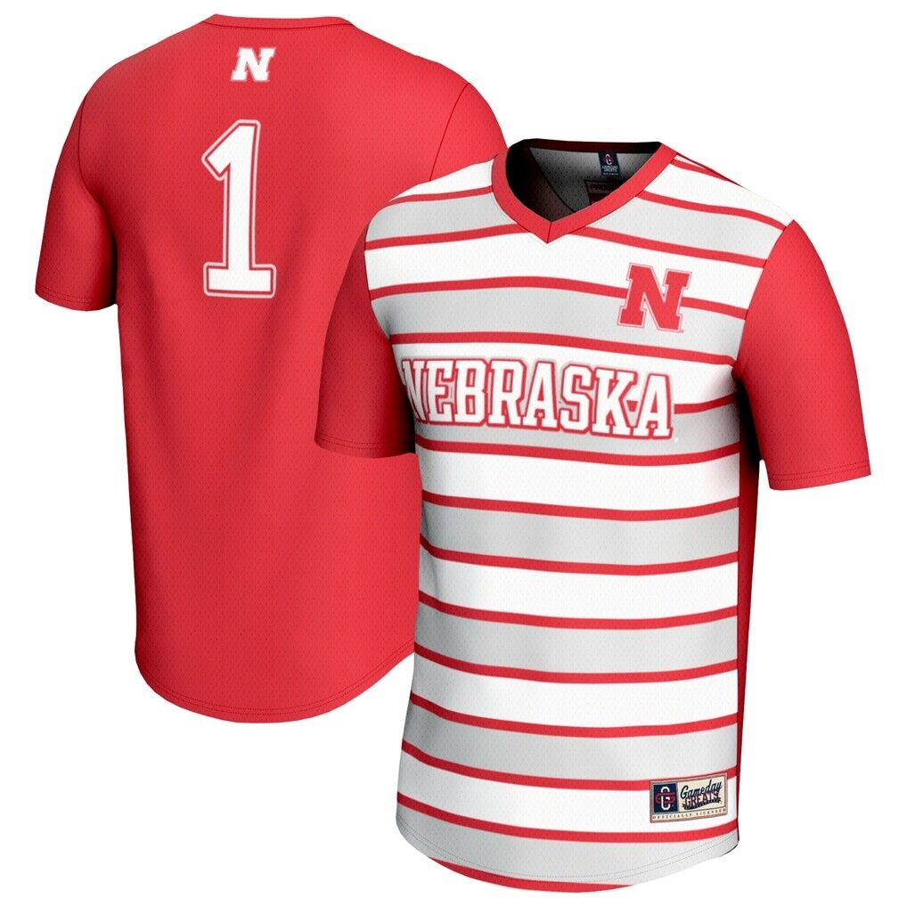 #1 Nebraska Huskers GameDay Greats Unisex Lightweight Soccer Fashion Jersey - Scarlet
