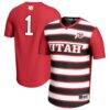 #1 Utah Utes GameDay Greats Unisex Lightweight Soccer Fashion Jersey - Red - Front View