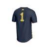 #1 Michigan Wolverines GameDay Greats Unisex Lightweight Soccer Fashion Jersey - Navy - Detail View