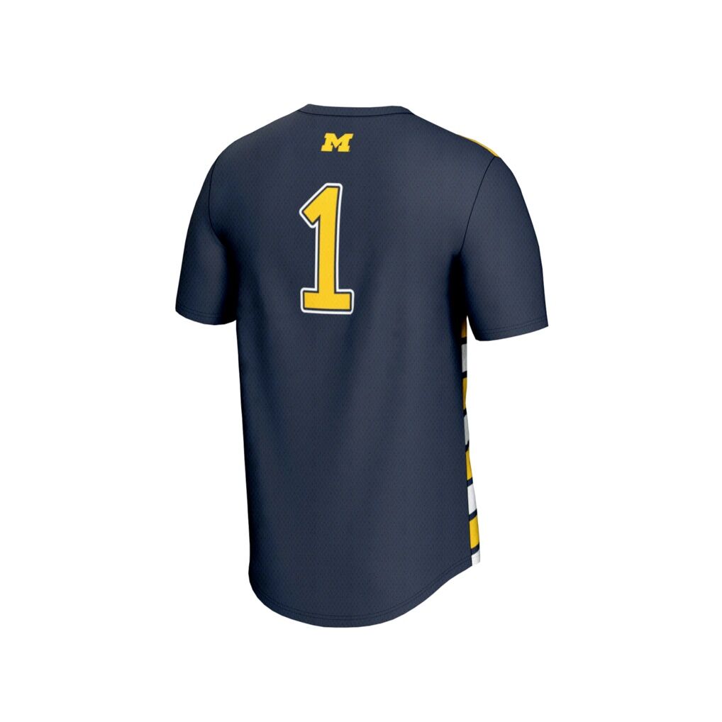 #1 Michigan Wolverines GameDay Greats Unisex Lightweight Soccer Fashion Jersey