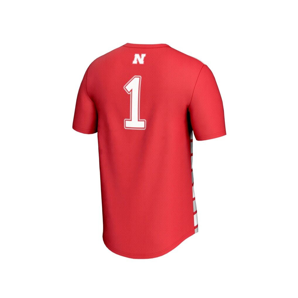 #1 Nebraska Huskers GameDay Greats Youth Lightweight Soccer Fashion Jersey - Scarlet