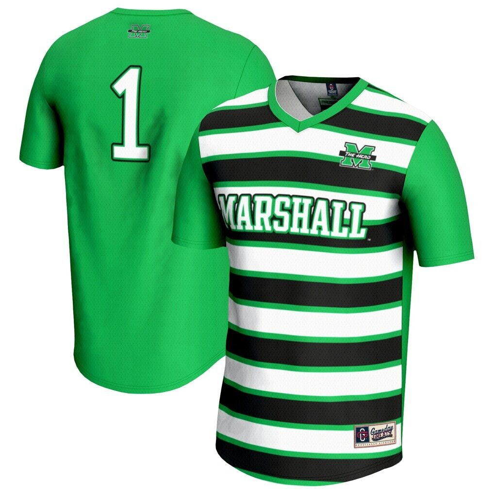 #1 Marshall Thundering Herd GameDay Greats Youth Lightweight Soccer Fashion Jersey - Kelly Green