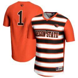 #1 Oregon State Beavers GameDay Greats Youth Lightweight Soccer Fashion Jersey - Orange - Front View