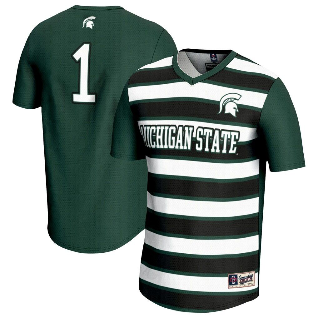 #1 Michigan State Spartans GameDay Greats Youth Lightweight Soccer Fashion Jersey