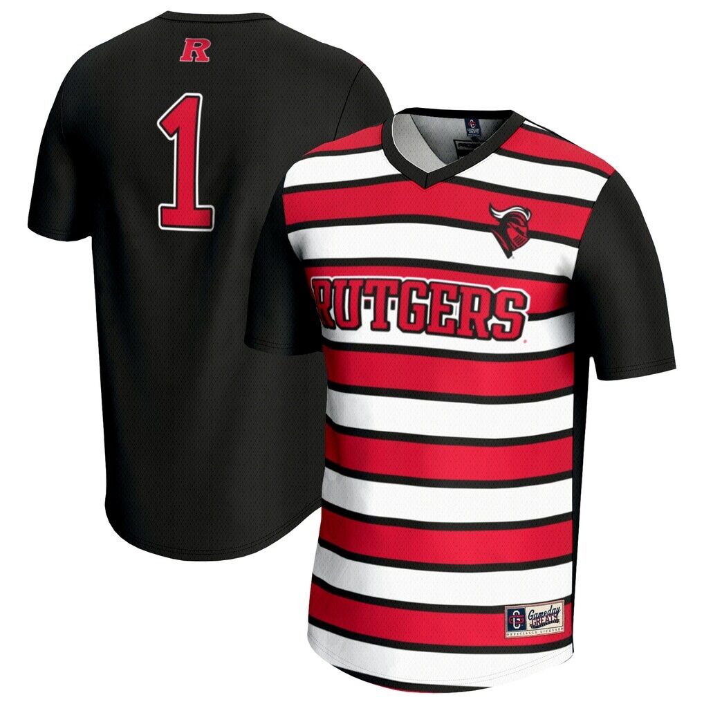 #1 Rutgers Scarlet Knights GameDay Greats Youth Lightweight Soccer Fashion Jersey