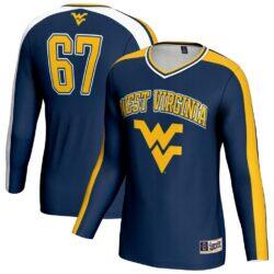 West Virginia Mountaineers GameDay Greats Unisex #67 Lightweight Volleyball Fashion Jersey