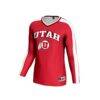 Utah Utes GameDay Greats Unisex #1 Lightweight Volleyball Fashion Jersey - Red - Side View