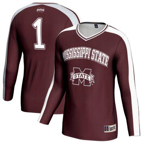 Mississippi State Bulldogs GameDay Greats Youth #1 Lightweight Volleyball Fashion Jersey - - Front View