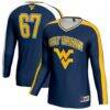 West Virginia Mountaineers GameDay Greats Youth #67 Lightweight Volleyball Fashion Jersey - Navy - Front View