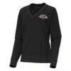Baltimore Ravens Antigua Women's Varsity Tri-Blend V-Neck Long Sleeve T-Shirt - - Side View