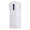 #1 Tennessee Chattanooga Mocs adidas Replica Basketball Jersey - White - Detail View
