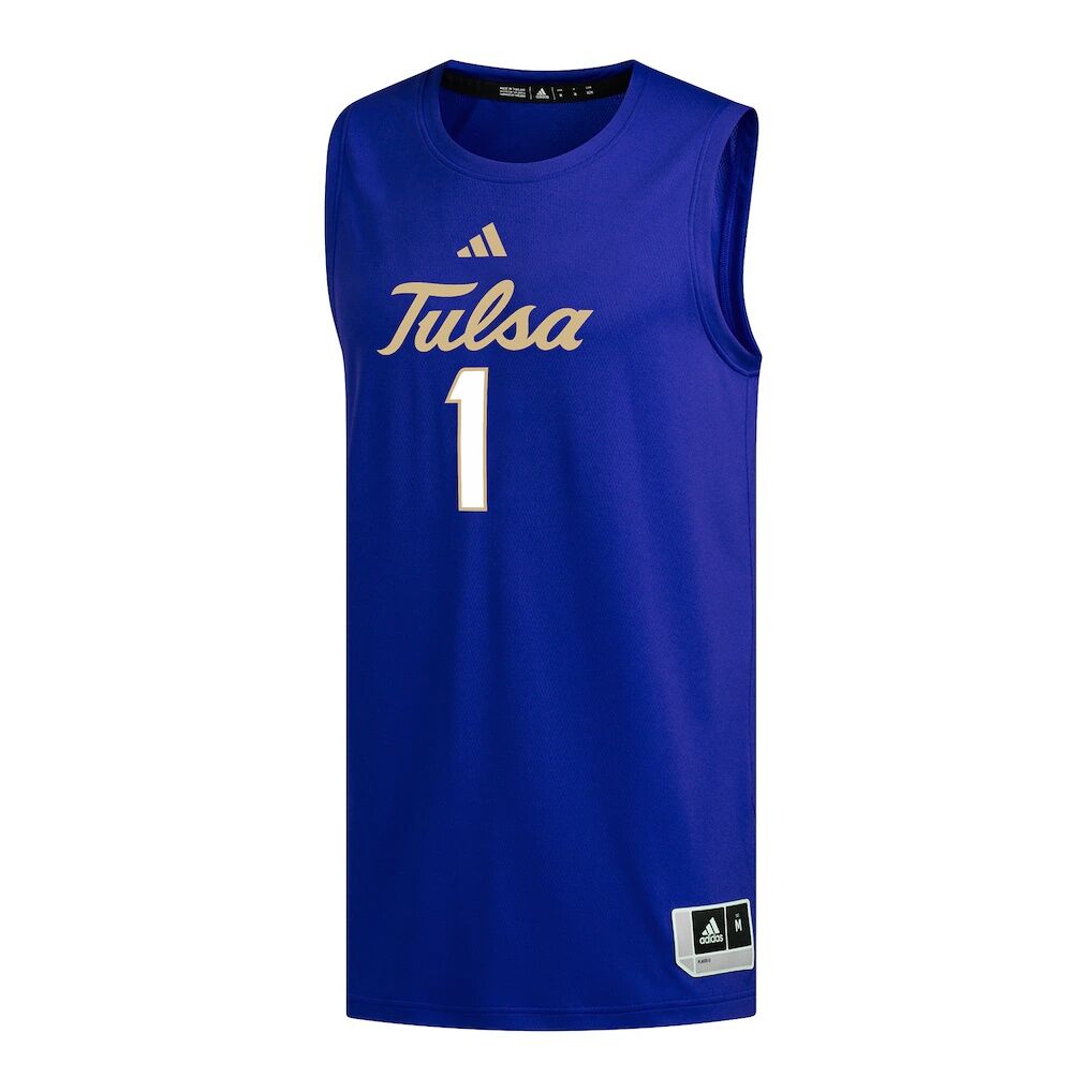 #1 Tulsa Golden Hurricane adidas Replica Basketball Jersey - Royal