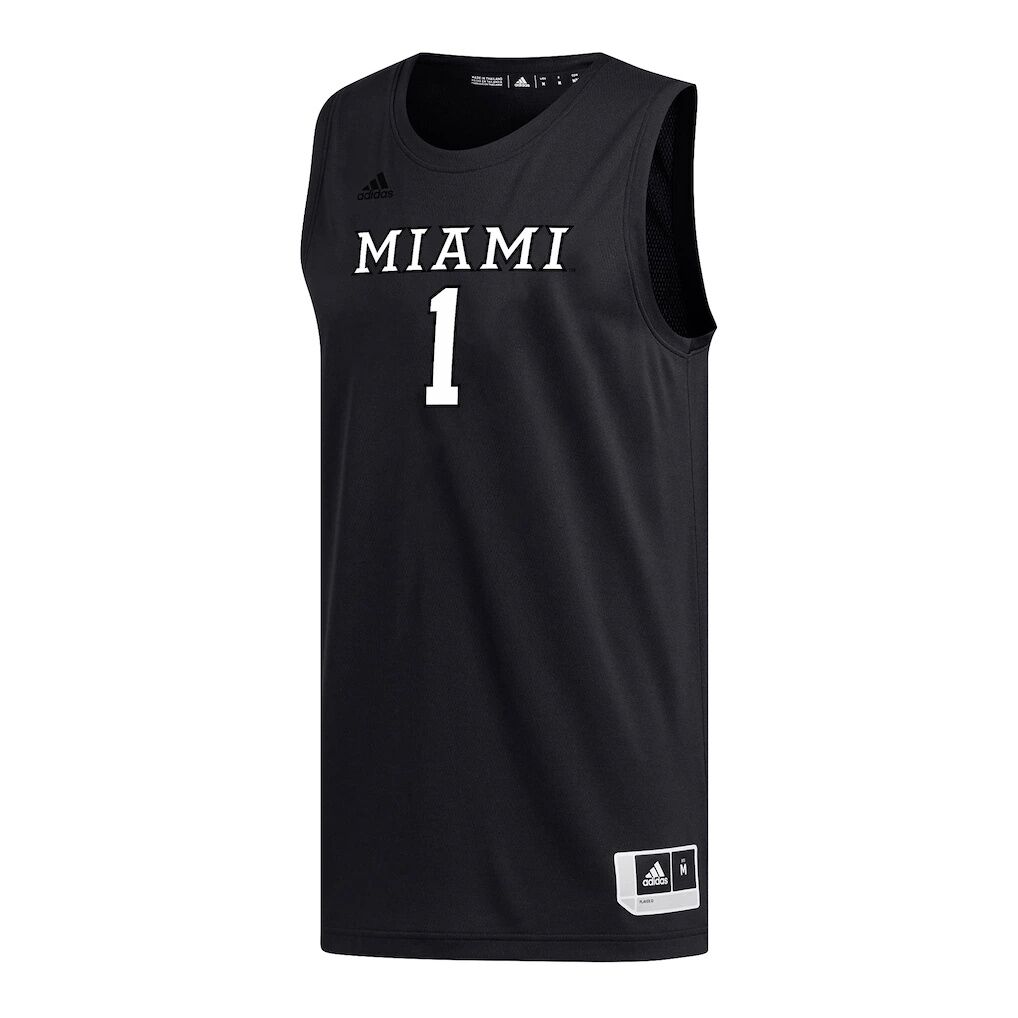 #1 Miami University RedHawks adidas Replica Basketball Jersey