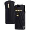 #1 Southern Miss Golden Eagles adidas Replica Basketball Jersey - Black - Front View