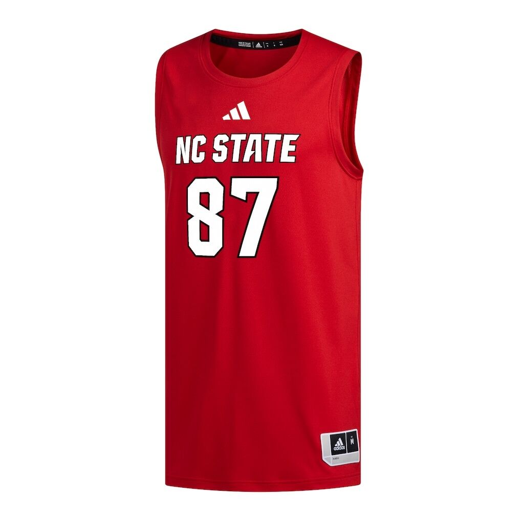 #87 NC State Wolfpack adidas Replica Basketball Jersey