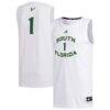 #1 South Florida Bulls adidas Replica Basketball Jersey - White - Front View