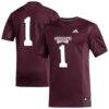 #1 Mississippi State Bulldogs adidas Replica Football Jersey - - Front View