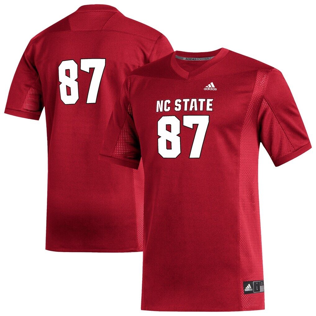 #87 NC State Wolfpack adidas Replica Football Jersey