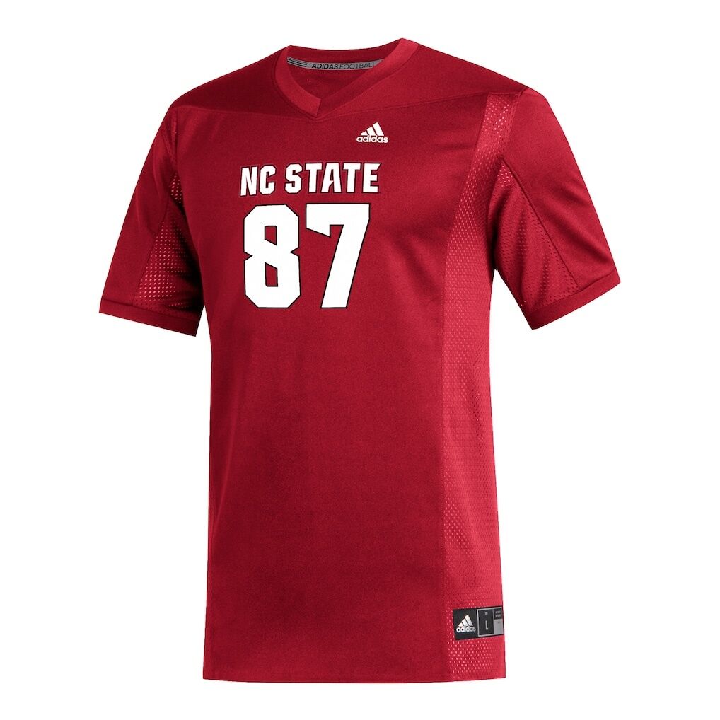 #87 NC State Wolfpack adidas Replica Football Jersey