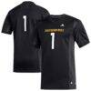 #1 Southern Miss Golden Eagles adidas Replica Football Jersey - Black - Front View