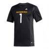 #1 Southern Miss Golden Eagles adidas Replica Football Jersey - Black - Side View
